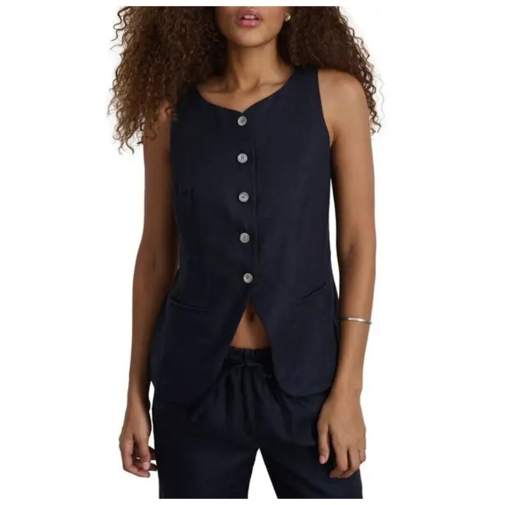 Alex Mill Liv Linen Vest Size XS